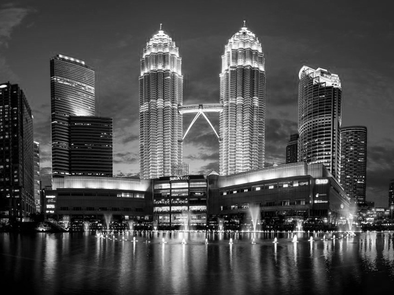 Kuala Lumpur skyline at night